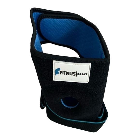 2x Unisex Fitnus Knee Brace Compression Sleeve Adjustable Athletes Knee Support - Picture 3 of 5